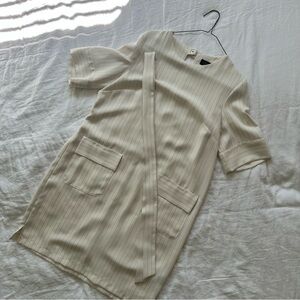 Topshop pinstriped shift dress